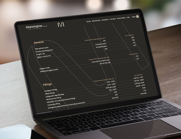 Manningtree Dental - Transparent Pricing